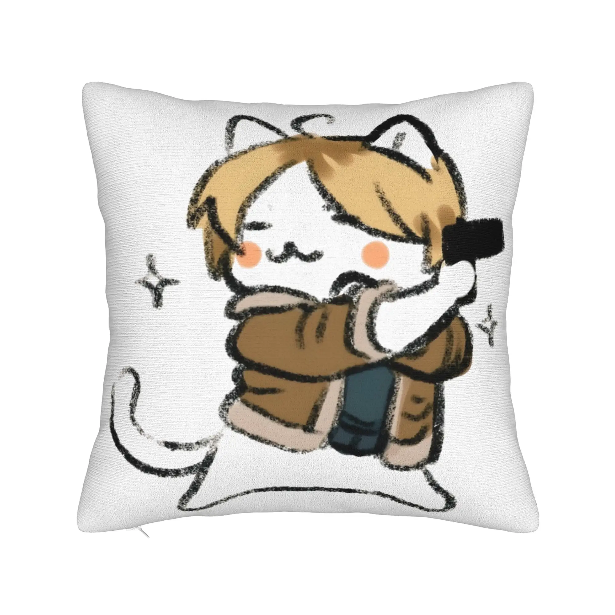 Leon S. Kennedy Pillowcase Printed Polyester Cushion Cover Gift  Pillow Case Cover Home Zippered 18