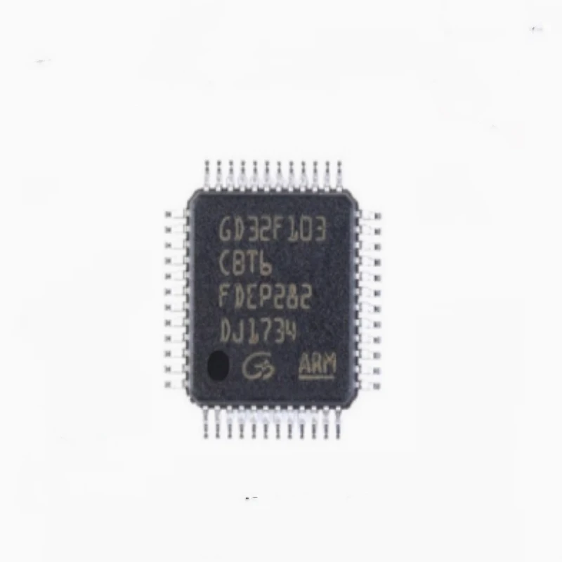 5PCS new patch GD32F103CBT6 package LQFP-48 32-bit microcontroller chip GD Zhaoyi innovation series