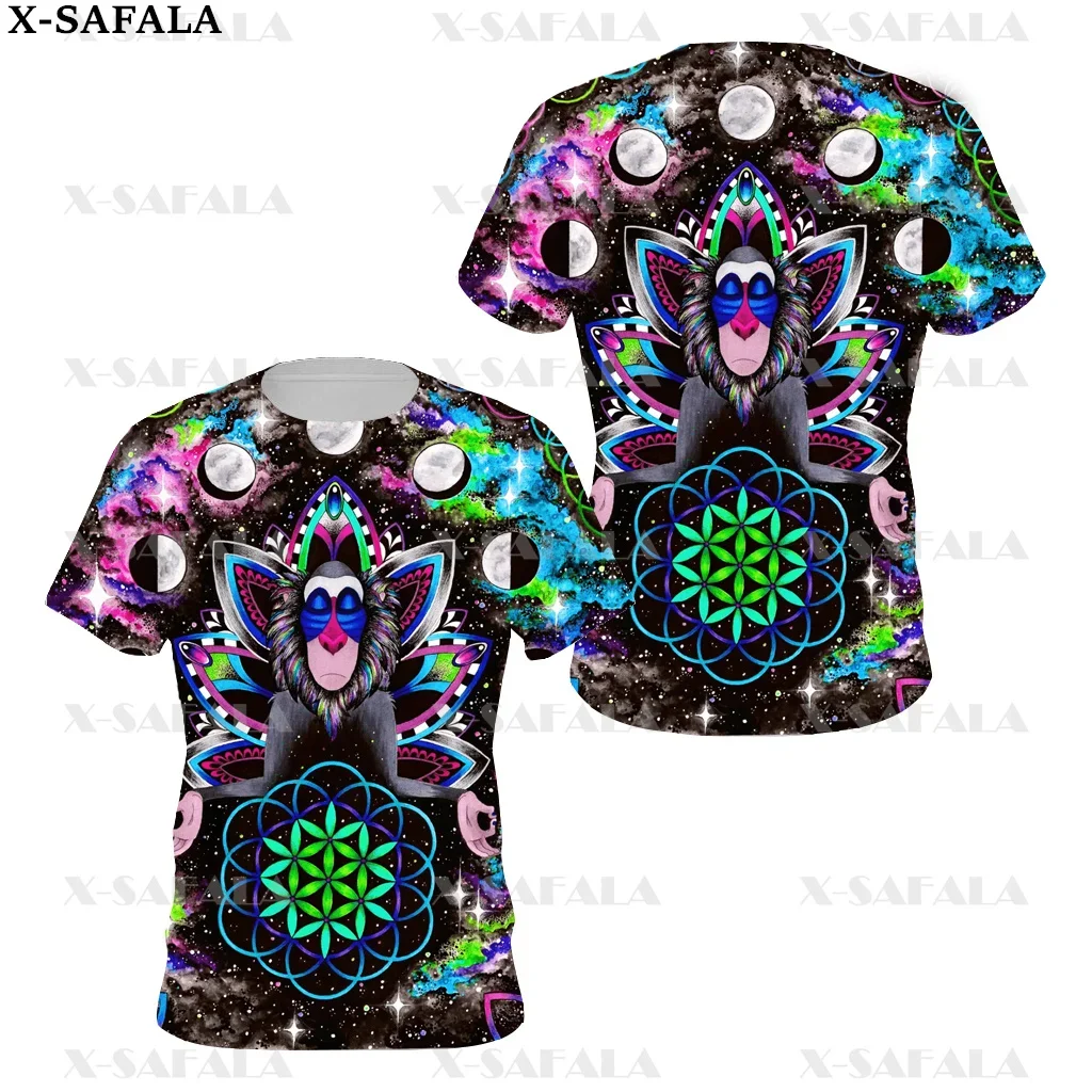 Psychedelic Hippie Psychedelic Colorful Trippy 3D Printed High Quality T-shirt Summer Round Neck Men Female Casual Top-3