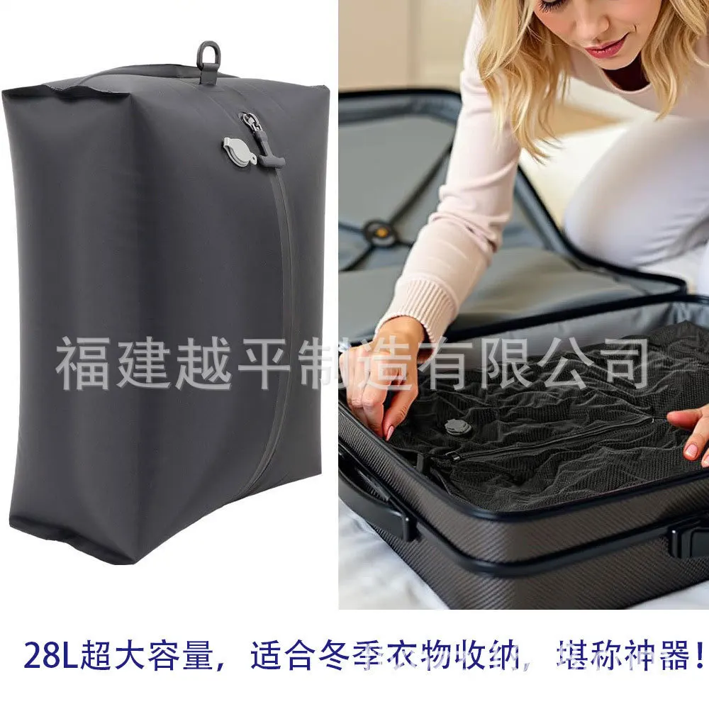 Reusable Vacuum Compression Storage Bag Tpu Airtight Organizer Clothes Blankets Travel Moisture Resistant Space Saving
