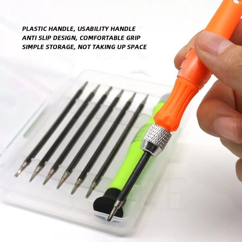 7 in 1 Magnetic Screwdriver Set Precision Screw Driver Maintenance Tools Special 0.8 star For Phone Clock Watch Repair 7392