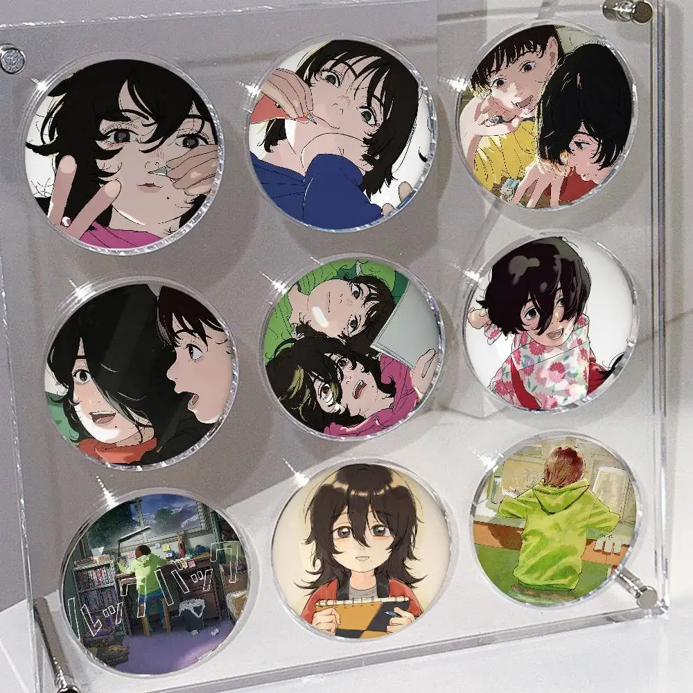 Look Back Japanese Anime Laser Round Badge Exquisite Spot Goods