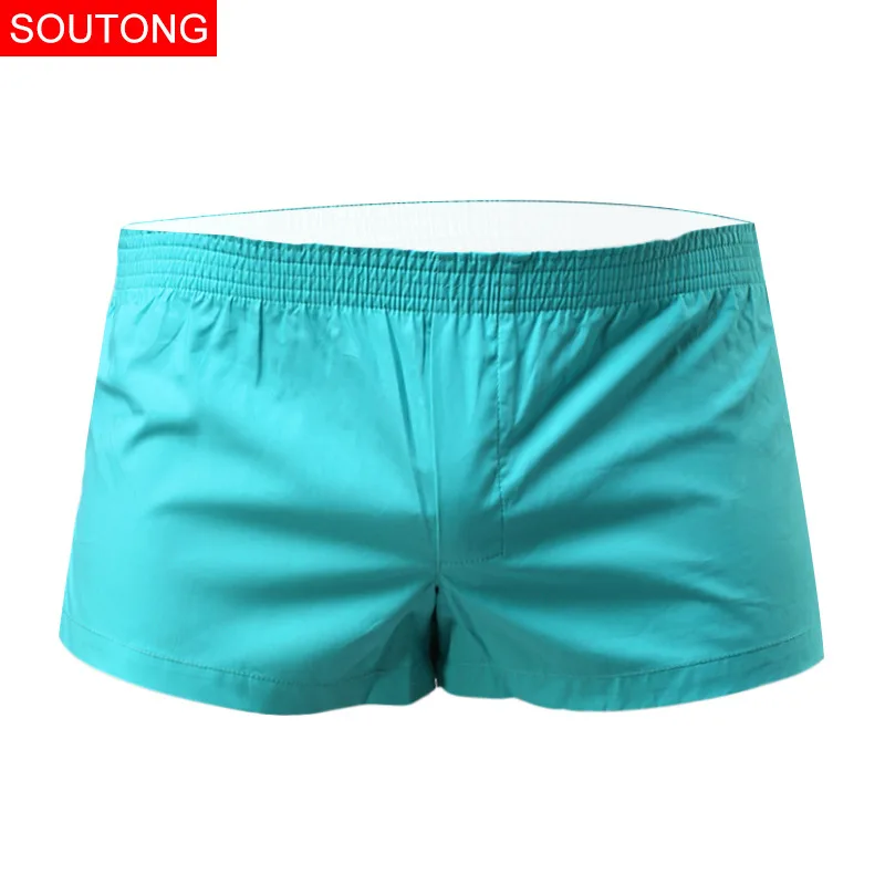 Soutong Men Underwear Boxer Shorts Trunks Slacks Cotton Cueca Boxer Shorts Printed Men Shorts Home Underpants JJK