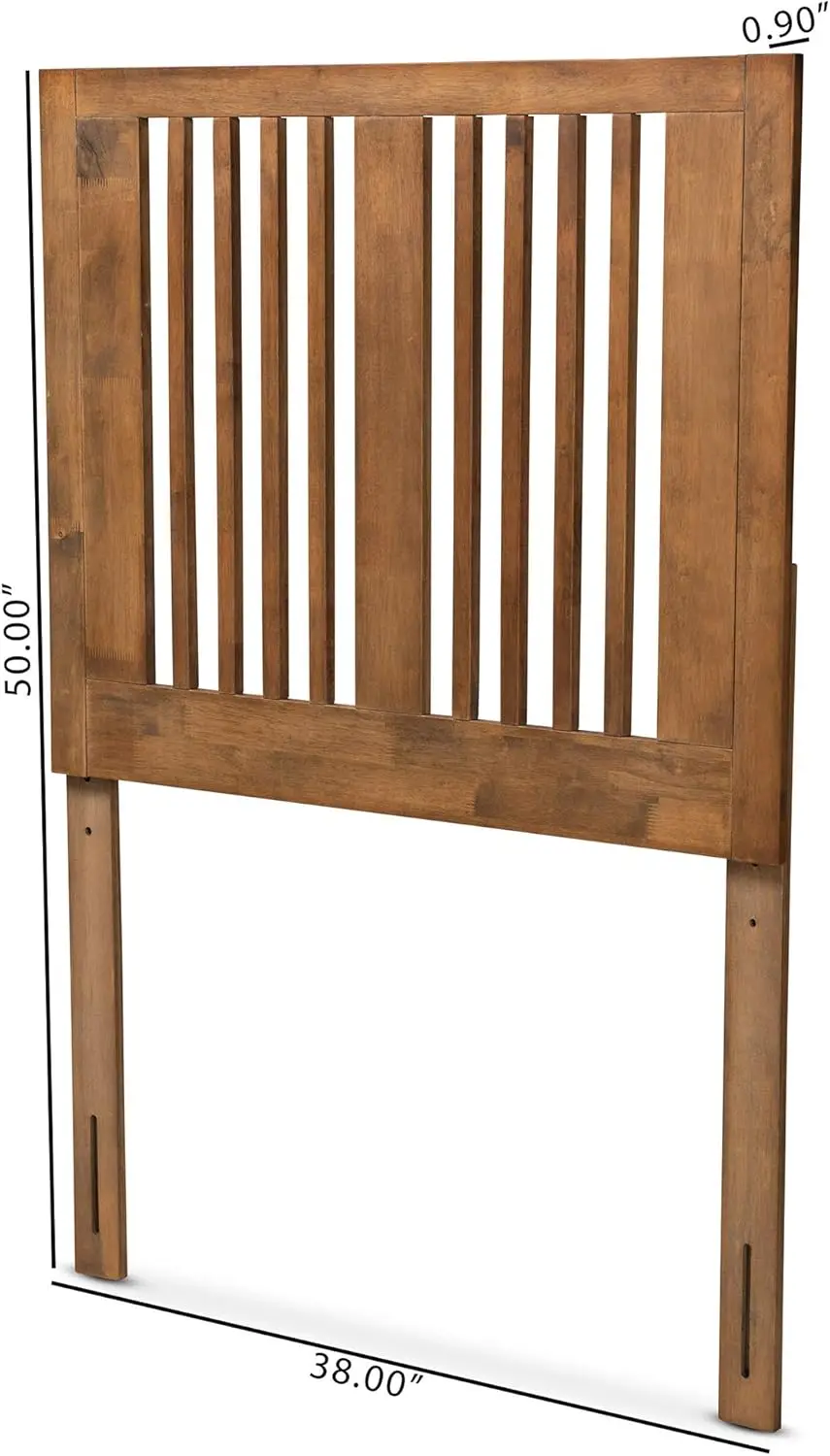 

Harena Modern And Contemporary Transitional Ash Walnut Finished Wood Twin Size Headboard