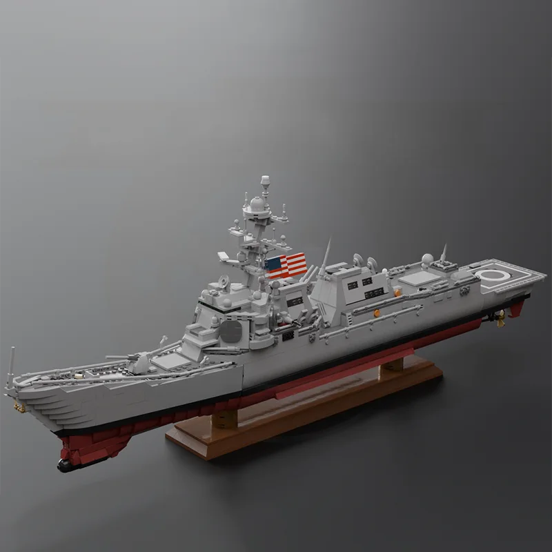 2810pcs MOC Creator Expert Arleigh Burke-class destroyer | Flight III Model Christmas Gift Decorative Home Decor Desk Display
