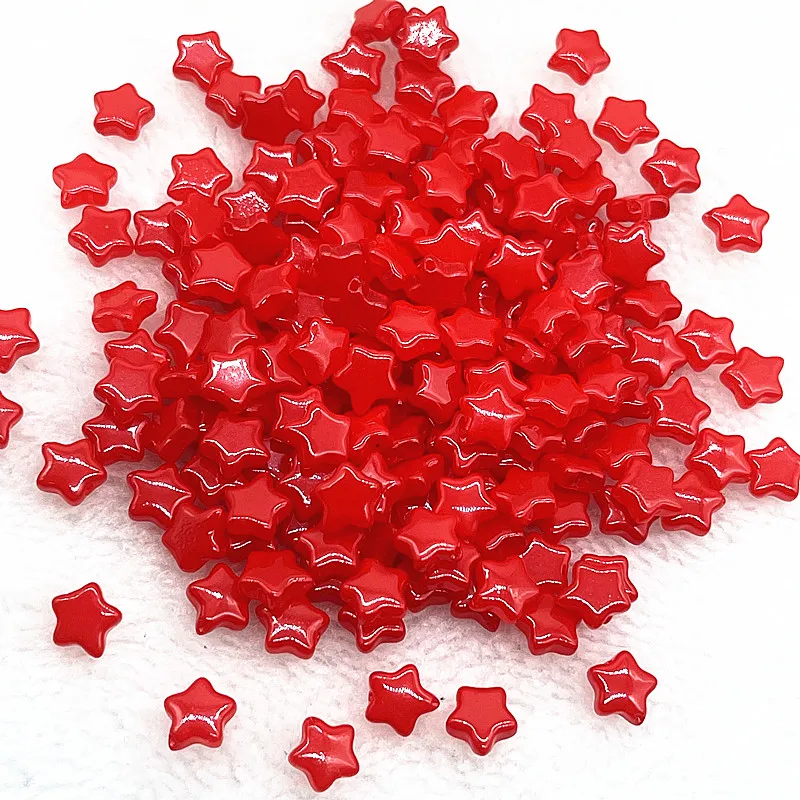 30pcs 8mm AB Color Five-pointed Star Beads Czech Glass Loose Spacer Beads  for Jewelry Making Hairpin Handmade DIY Accessories