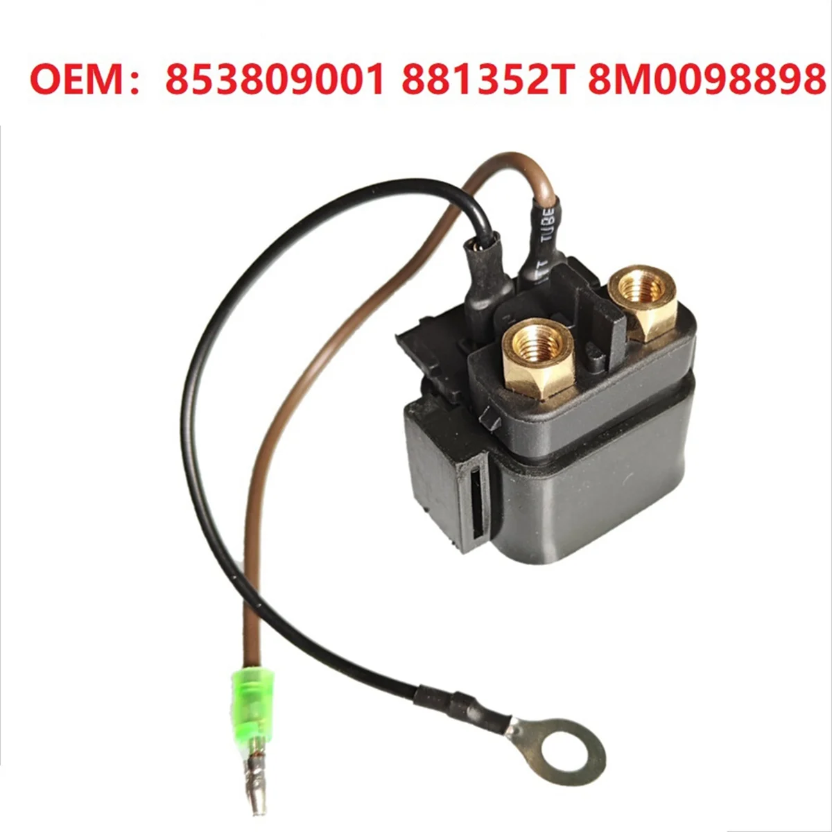 Outboard Engine Starter Solenoid / Relay Assy for Mercury Mariner Boat Motor 8HP 9.9HP 25HP 30HP 853809001 8M0098898