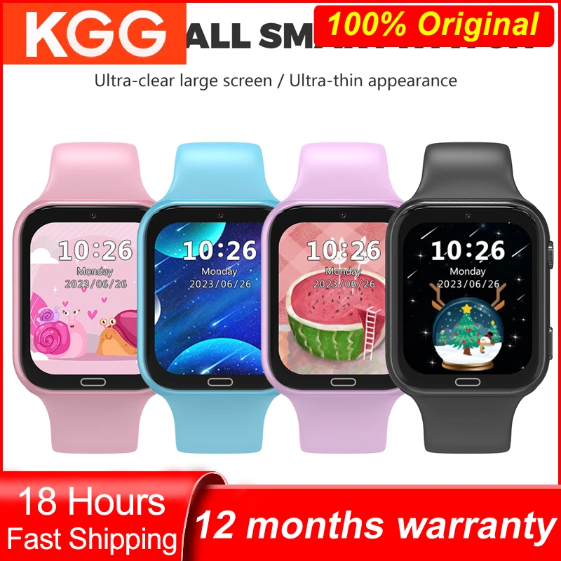 4G Kids Smart Phone Watch Waterproof SOS Video Call WIFI LBS Tracker Games Children Call Back Christmas Gifts Smart Clock