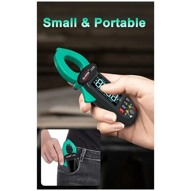 ABLA-Winapex Leakage Current Detect Clamp Meter 60A AC DC Current Voltage Temp Type-C Screen Rotation NCV Multimeter