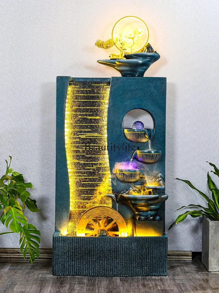 

LD33Light Luxury and Simplicity Circulating Water Wall Fountain Floor Ornaments Decorative Water Landscape