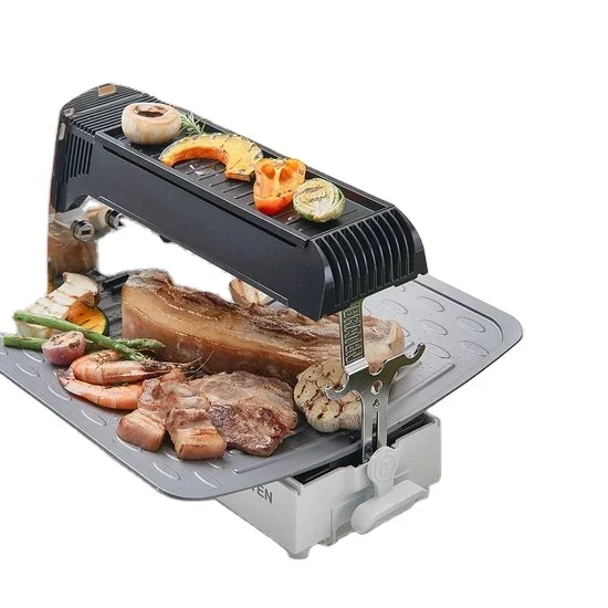 

BBQ butane gas Gas grill indoor outdoor smokeless grill pan portable barbecue Convenient roasting machine Korea BRATEN