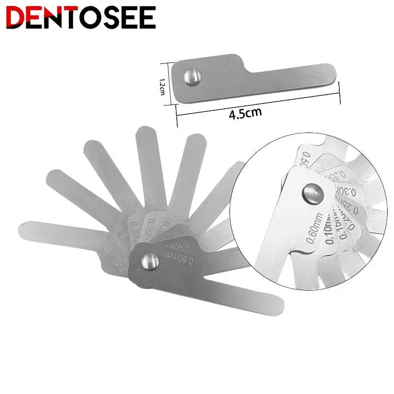 Dental Interproximal Reduction Gauge Ruler Tooth Gap Measure Reciprocating Ipr System Orthodontic Instrument Stainless Steel