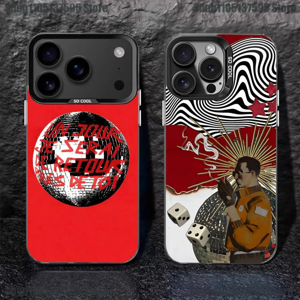 

Game Disco E-Elysium Phone Case For iPhone 17,16,15,14,13,12,11,Pro,XS,Max,Plus,Mini,SE Black Candy Matte Shockproof Cover