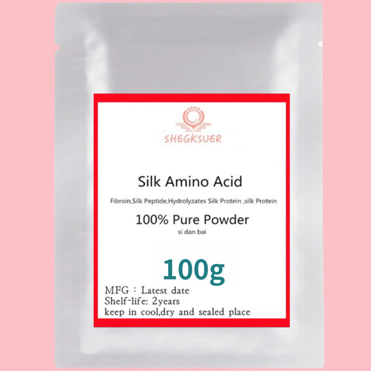 50g-1000g High Quality Silk Amino Acid Powder Fibroin,silk Peptide,hydrolyzates Silk Protein ,silk Protein , Free Shipping