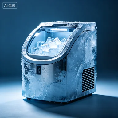 Automatic Countertop Ice Maker 120KG/24h Crushed Pebble Ice Dispenser Chewable Home Bar Ice Machine for Refreshing Drinks