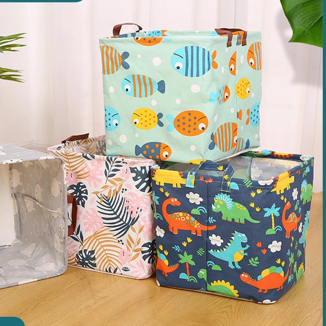 Cesta de almacenamiento de tela plegable para el hogar Organizador de armario cajas de almacenamiento de ropa estante de oficina Organizador de juguetes para ninos