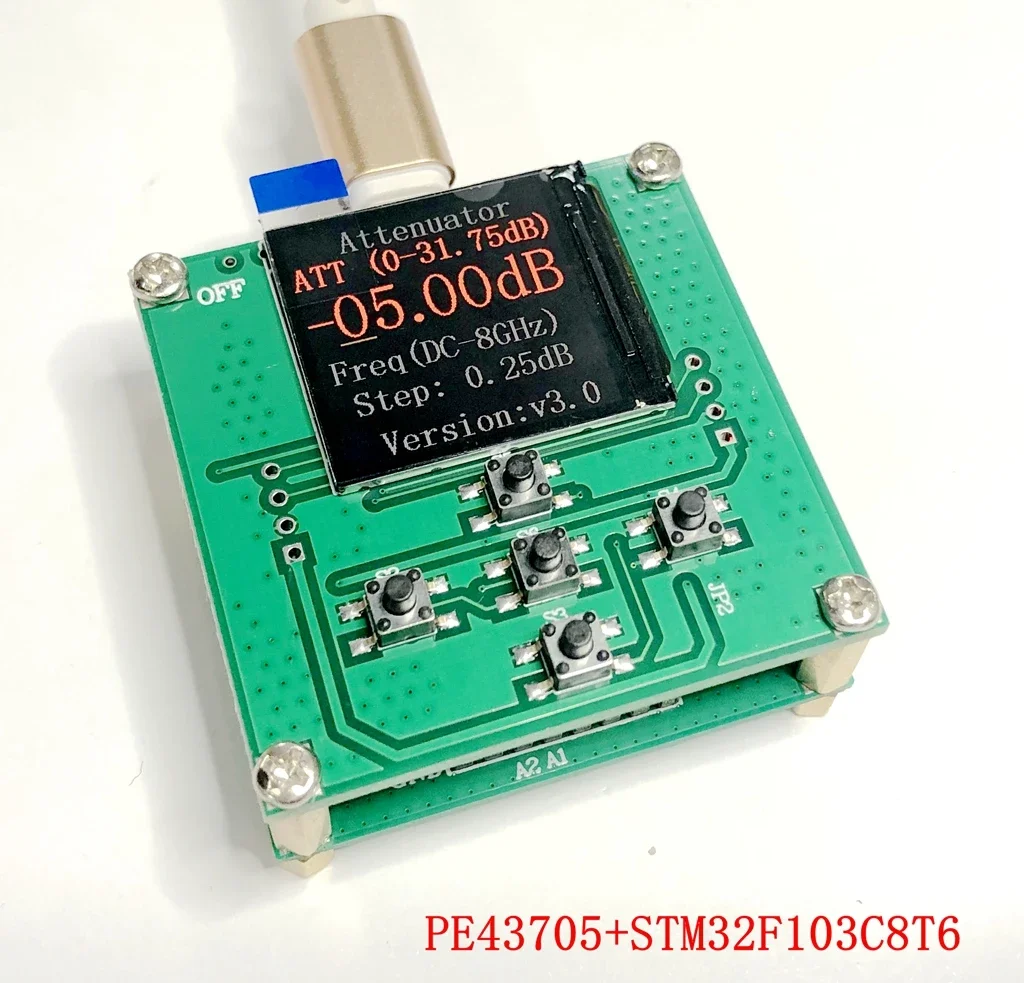 

Digital RF Attenuator Module PE43705 LF~8GHz 0.25dB Step Up To 31.75dB