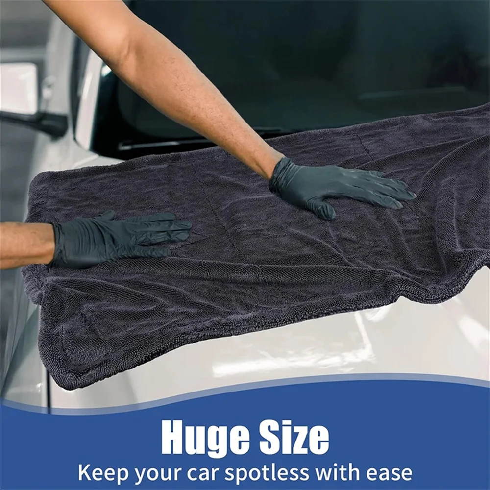 1-10PCS Car Wash Towel Ultra-fine Fiber Car Cleaning Cloth Soft Clean and Dry Cloth Edge Sealing Strong Water Absorption Rags image 3