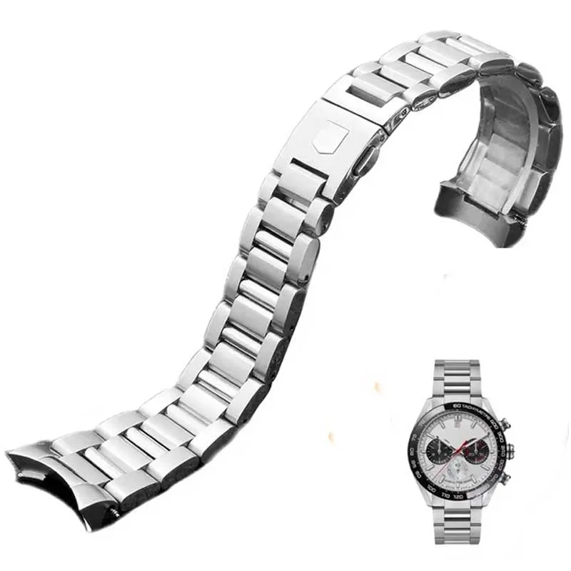 

904L Stainless Steel Watch Bracelet For Tag for Heuer Carrera CBN2A1D Competitive Potential WAY201S Series 22mm Men watchbands