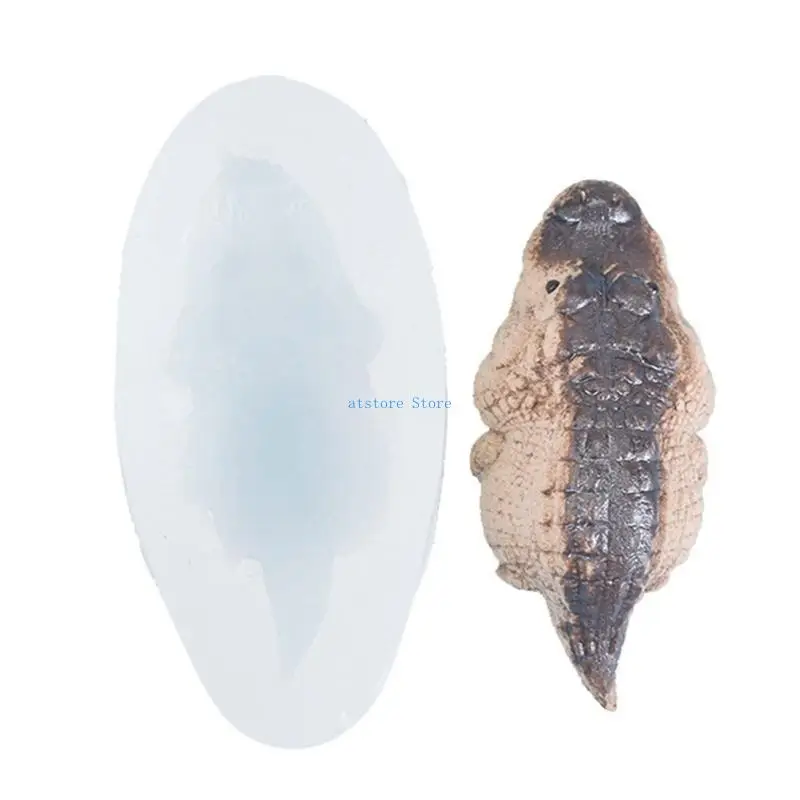

H37D Crocodiles Molds Crocodiles Animal Silicone Moulds DIY Soap Baking Molds
