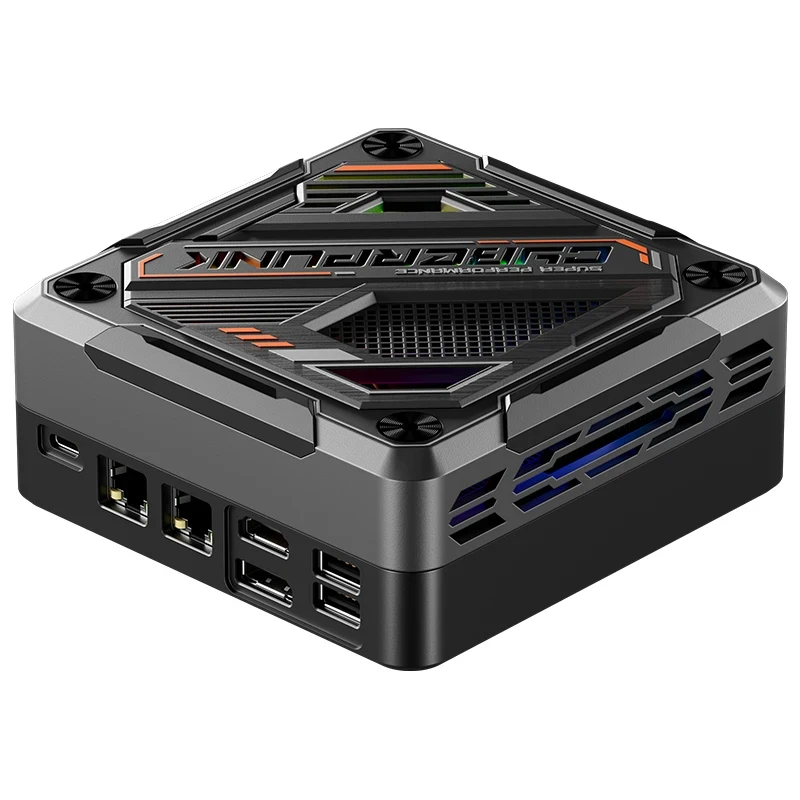 Imagem -02 - Iluminação Colorida Amd Mini pc Desktop Gaming Computer Wifi6 Ryzen 8845hs 7840hs Cyberpunk Win 11 Ddr5 5600mhz 2.5g Lan