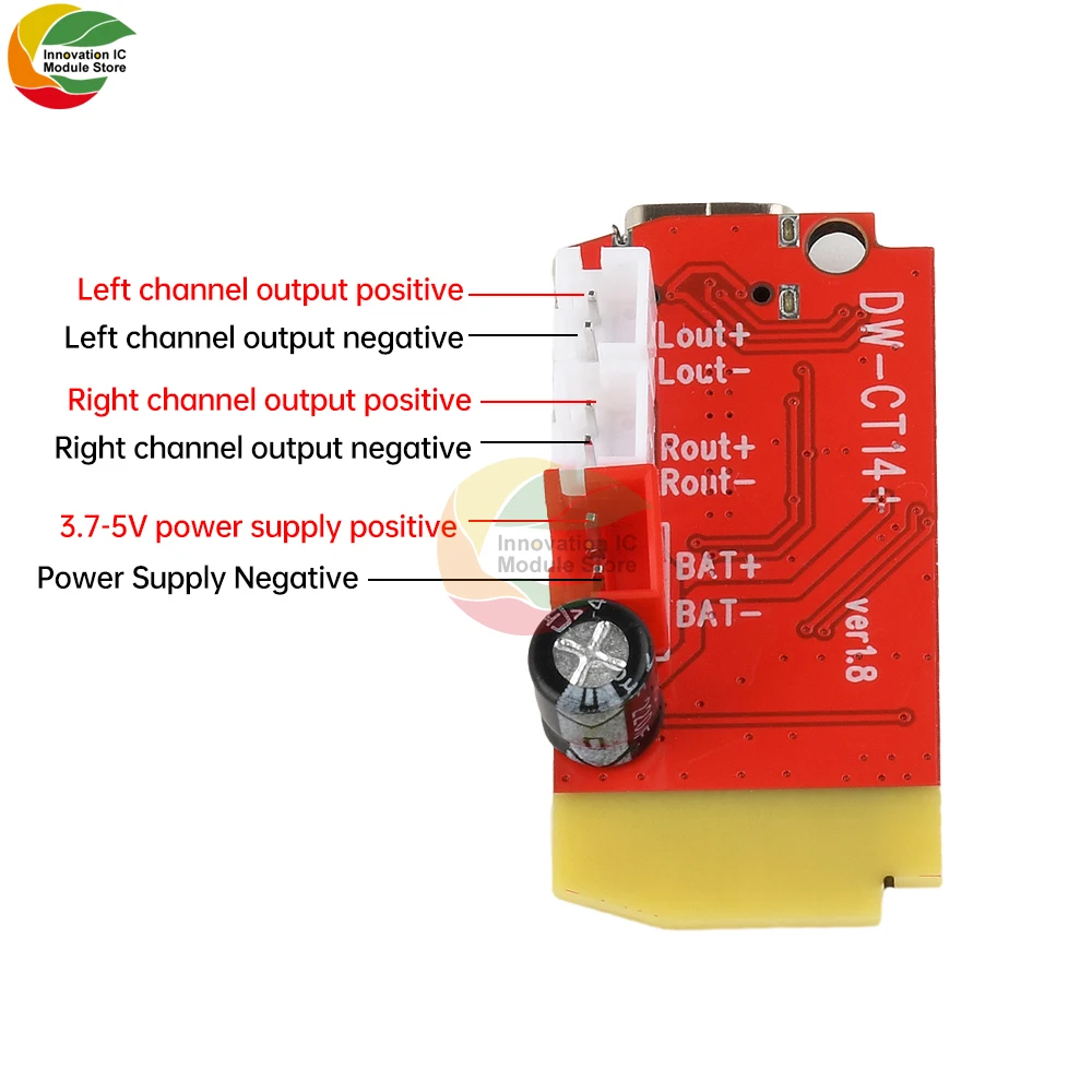 Carte amplificateur Audio numérique DC 3.7V 5V 5W, Double plaque, bricolage, haut-parleur Bluetooth, Modification, Module de musique sonore, Micro USB