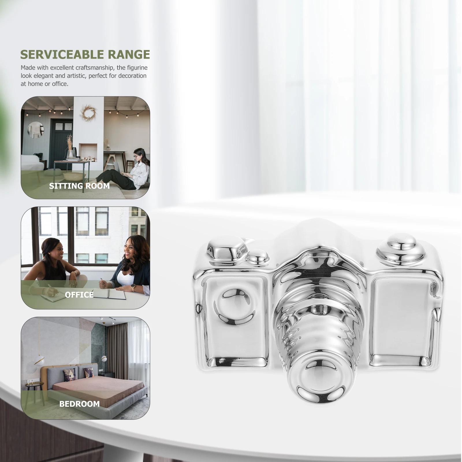 

Ceramic Camera Desktop Decoration Creative Home Ornament Decorative Crafts Relaxing Table Ornament Office Bedroom Gift