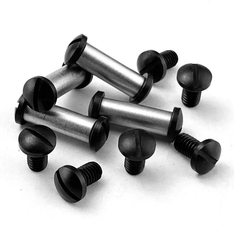 

4 Sets Stainless Steel Hexagon Shank Screw for Diy Knife Handle Making Material Straight Blade Handle Fastening Screw