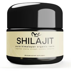 Pure Himalayan organic Shilajit resin, 500mg maximum potency, 85+trace mineral humic acid immune support, energy 30g