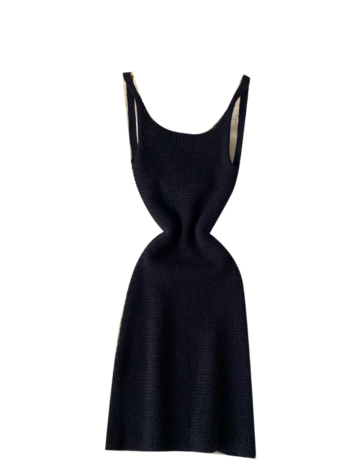 섹시한 홀터넥 백리스 드레스 여성 여름 패션 스파이시 숏 니트 스커트 슬리밍 바디콘 랩 스트랩 드레스