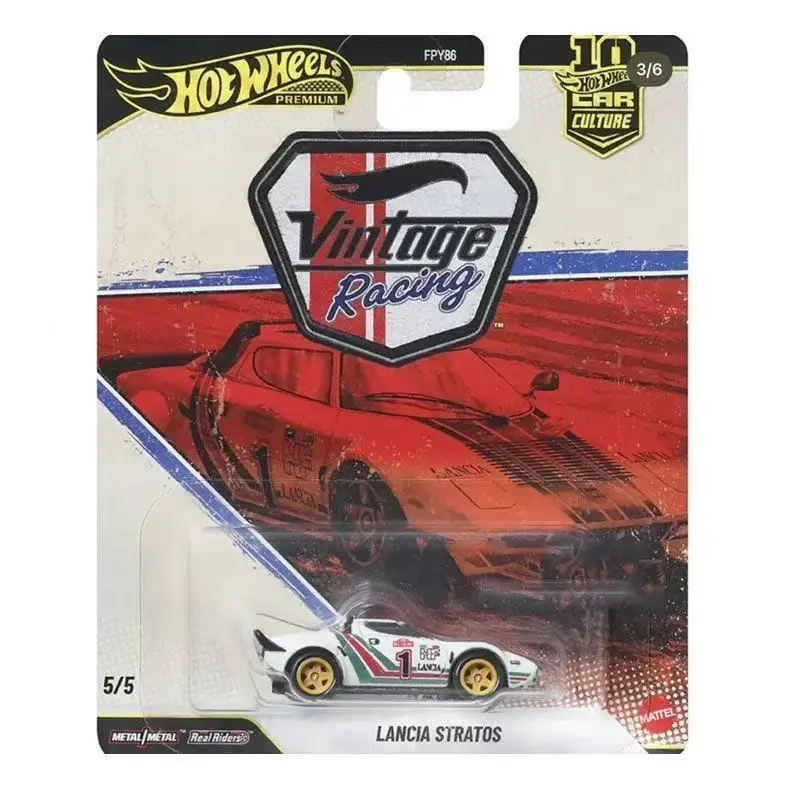 Hot Wheels Premium 2026 Car Culture Retro Racing Cars Children's Toys Jaguar Porsche Corvette Ferrari Lancia 1:64 Model Car Gift view 5