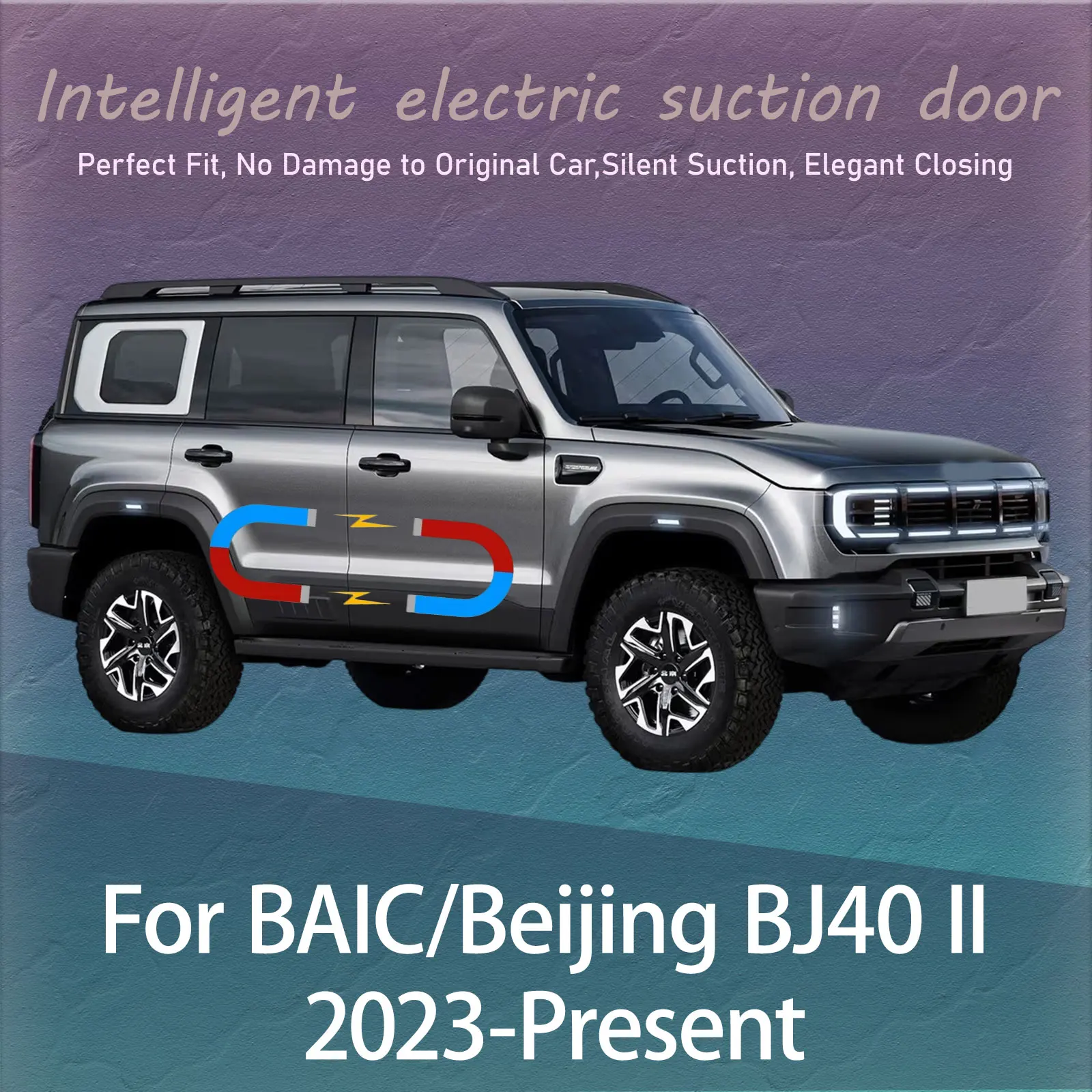 

Electric Soft Close Door Kit For BAIC/Beijing BJ40 II 2023-Now Auto Silent Anti-Slam Suction Door System Automatic Closing Latch