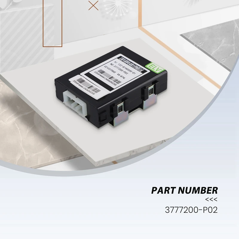 Front Axle Electric Clutch Controller 3777200-P02 For Great Wall Wingle 5 CC1031PS60 European Version