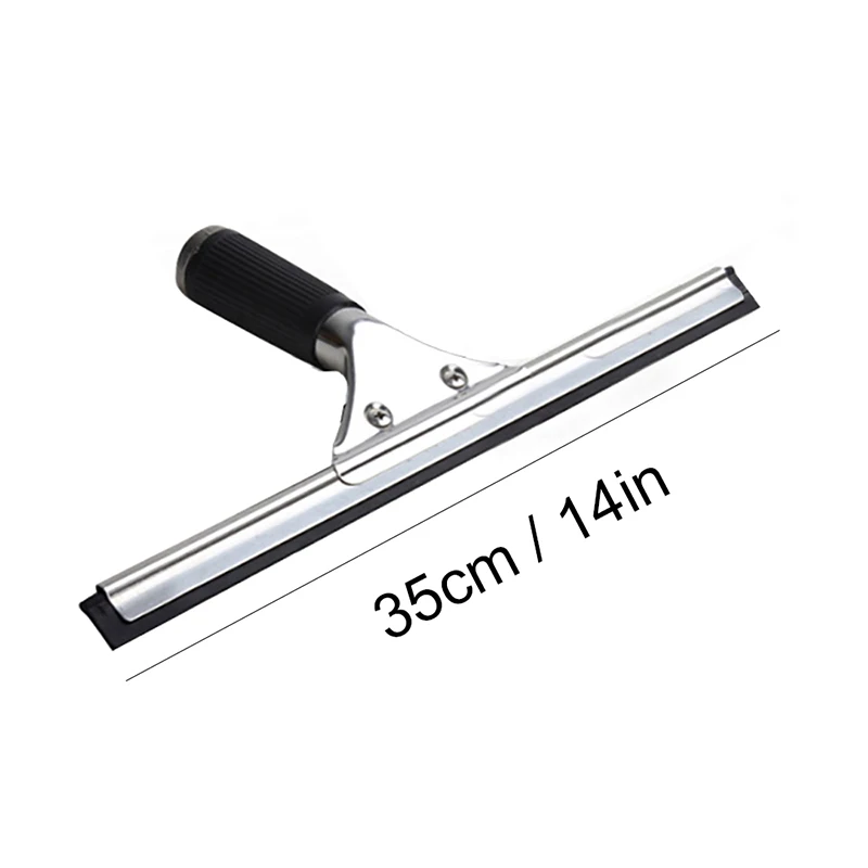 25Cm 35 Cm Car Glass Cleaner Home Shower Bathroom Stainless Steel Scraper Window Glass Cleaning Squeegee Blade Floor Water Wiper