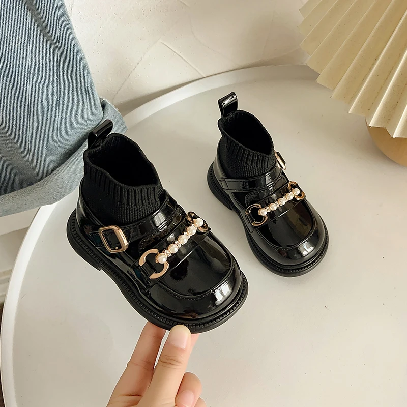 

2025 Children's Autumn Fashionable and Elegant Boots Simple Girls Versatile Kids Causal Classic Non-slip Short Boot