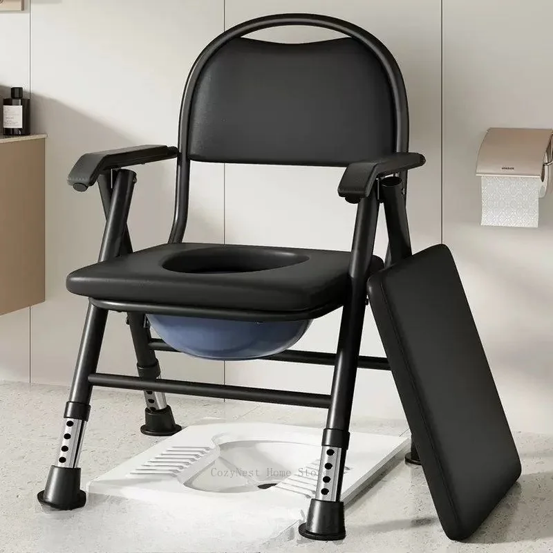 For The elderly toilet mobile toilet stool disabled toilet chair foldable patient pregnant women household  stool