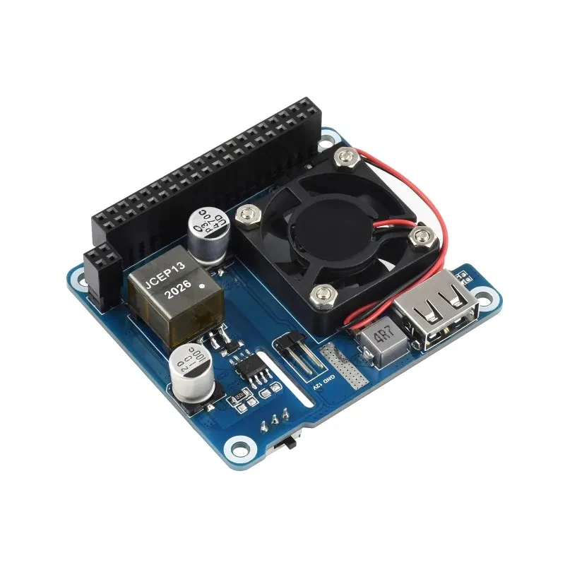 

Raspberry Pi PoE HAT 802.3af Power Over Ethernet GPIO Expansion Board With Cooling Fan Optional CPU OLED Pi 3B+ 4B
