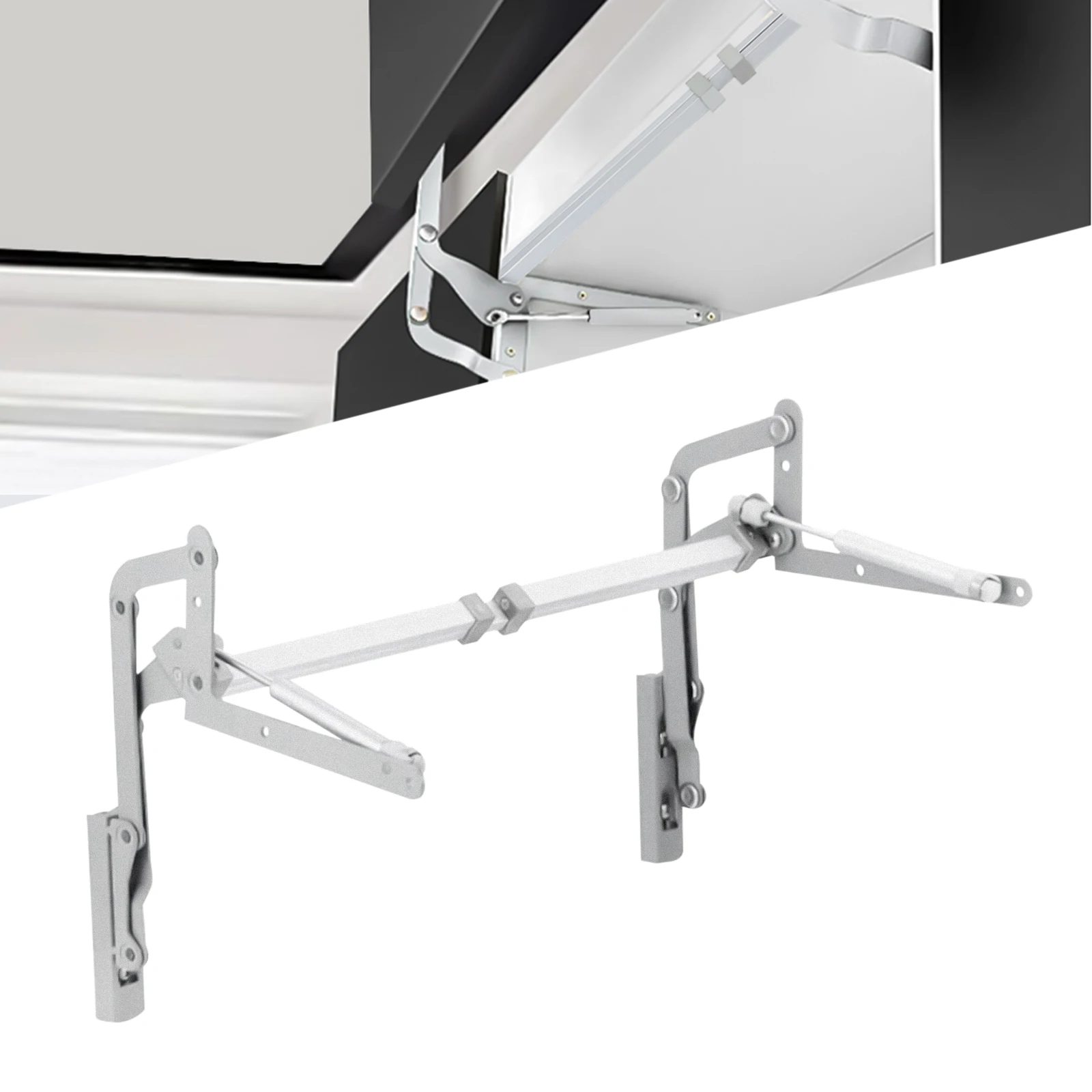 Cabinet Door Hinges Folding Lift up Top Table Vertical Swing Lift Up Stay Pneumatic Arm Kitchen Mechanism Hinges