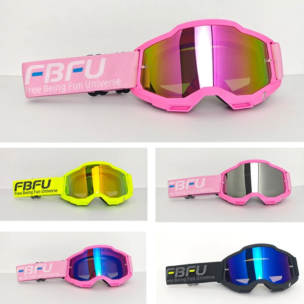 

Off Road Dirt Bike Goggles Wind Sand Block Shock Resistant Soft Sponge Eyewear For Enduro Racing Outdoor Sports
