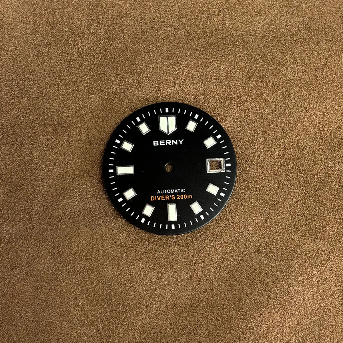 BERNY Watch Dial Part for BERNY AM1970M/AM1970MS 31mm Super Lume Date Window Dial Accessories Section