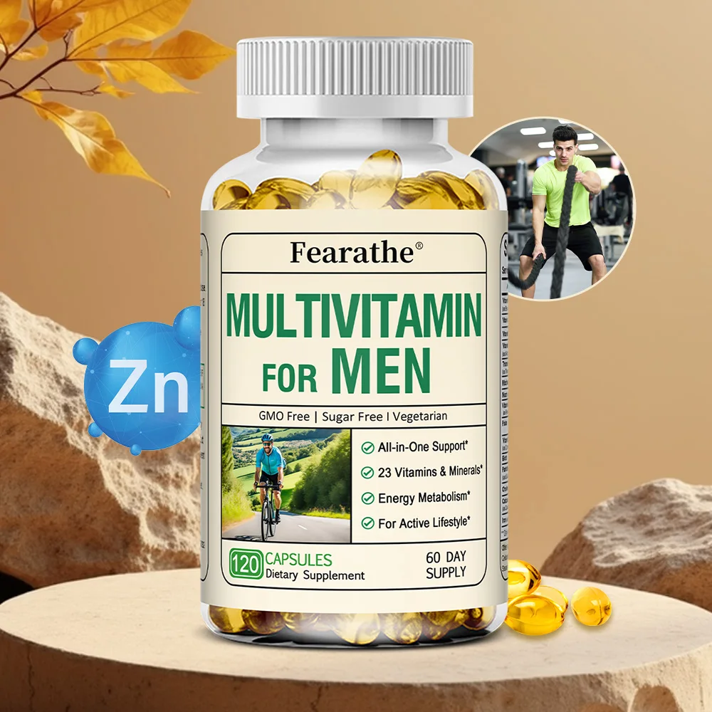 

Men's Multivitamin Supplement - Supports Immune Health, Boosts Energy Production, and Improves Vitality and Endurance