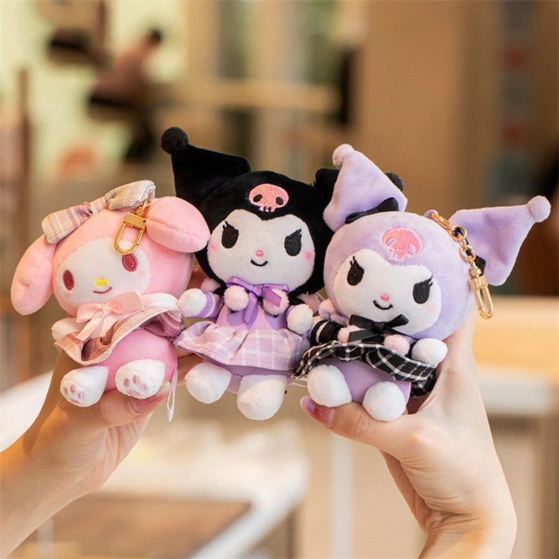 5 スタイルオリジナルサンリオぬいぐるみキーホルダーファンタジークロミマイメロディかわいい漫画 Peluche 人形バッグアクセサリーペンダントギフト
