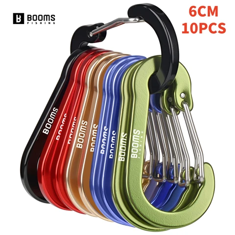 Booms Fishing Многофункциональные рыболовные карабины 6 см 10 шт