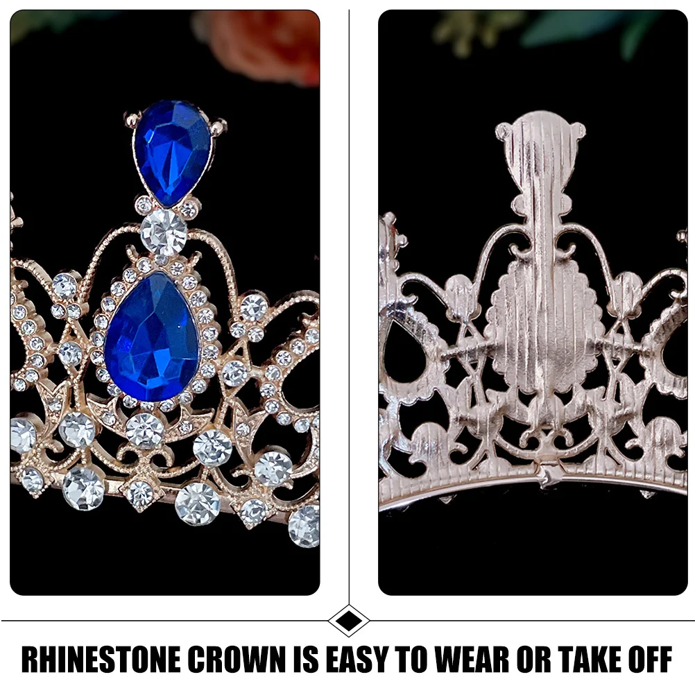 

Металлическая Корона для девочек, тиара со стразами, легкая, удобная, детская, на день рождения, реквизит для фотосессии, украшения для волос, аксессуары, корона для девочек