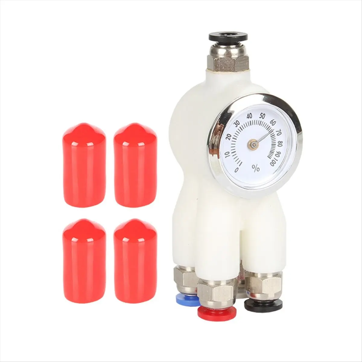 A85P 4 in 1 PTFE Adapter Material Pipe Expansion Port AMS Connect 4 Feeding Modules for Bambu Lab X1/P1 X1C P1S P1P A1 A1mini
