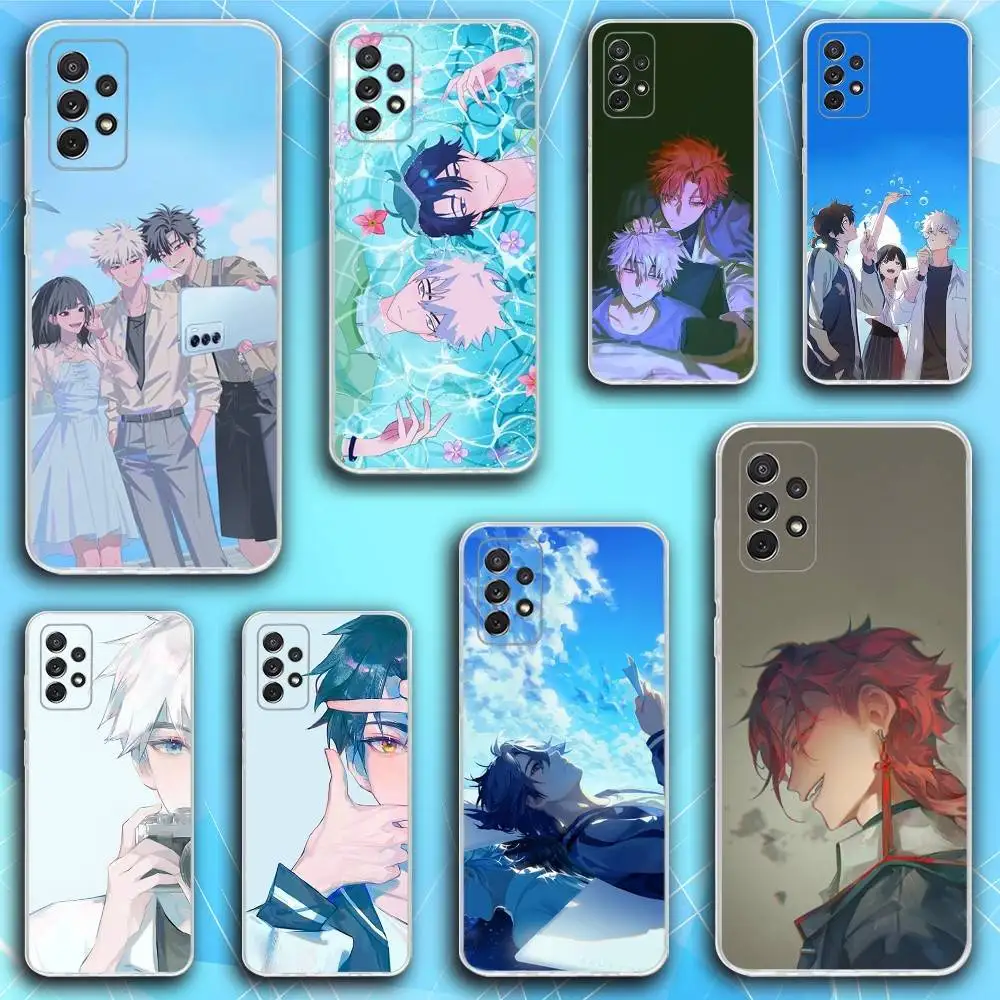 

L-Links Anime C-Clicks Phone Case For Samsung S30,23,21,22,20, FE lite,S10,9,8,7 PIus Note20ultra Soft Transparent