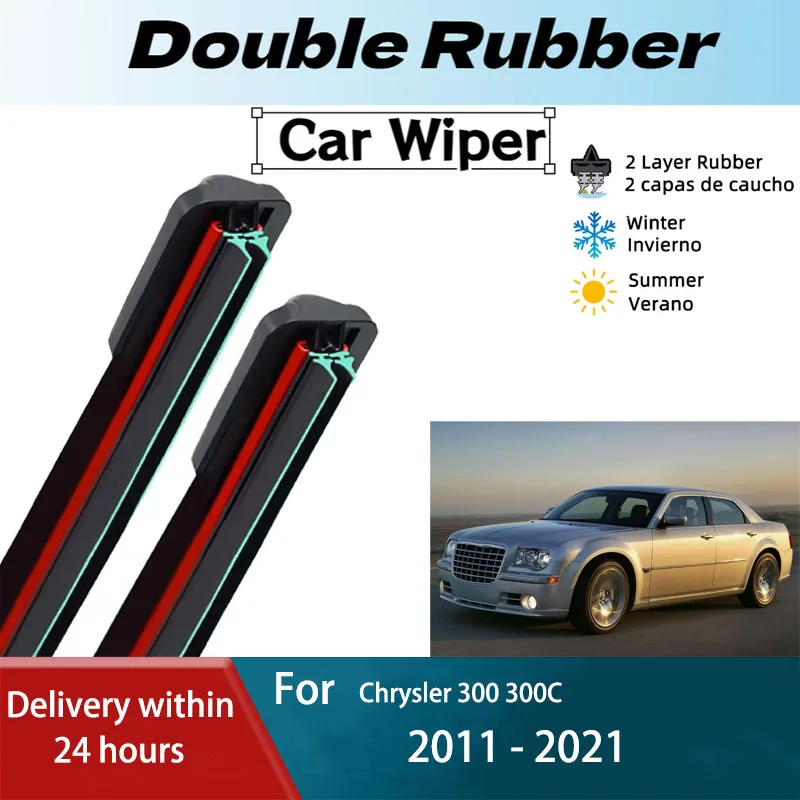 

LH Front Windshield Wiper Blades For Chrysler 300 300C 2011 - 2021 Lancia Thema 300C Windscreen Accessories 24"+21"