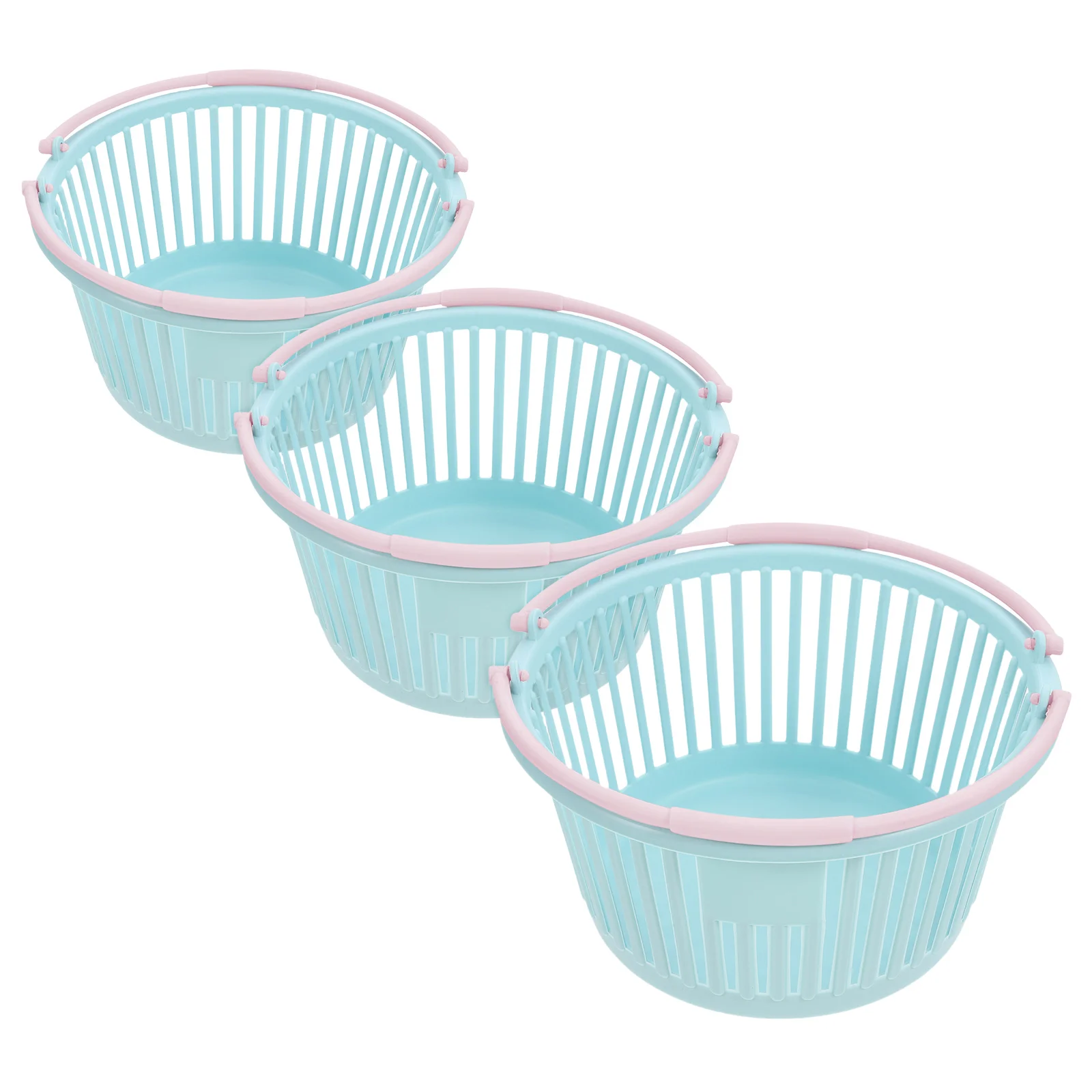 

3pcs Shopping Baskets Mini Fruit Picking Gardening Berry Harvest Farmers Market Decor Storage Organizer Strawberries Blueberries