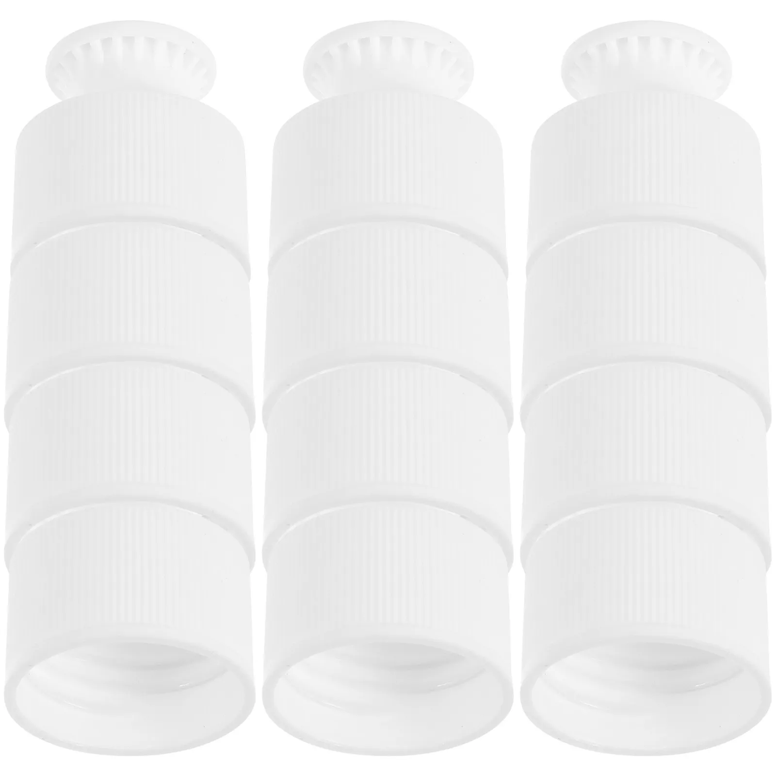 40Pcs Sports Water Bottle Lid Premium Pe Push Pull Replacement Cap Leak Proof Reusable Screw Top for Plastic Bottles