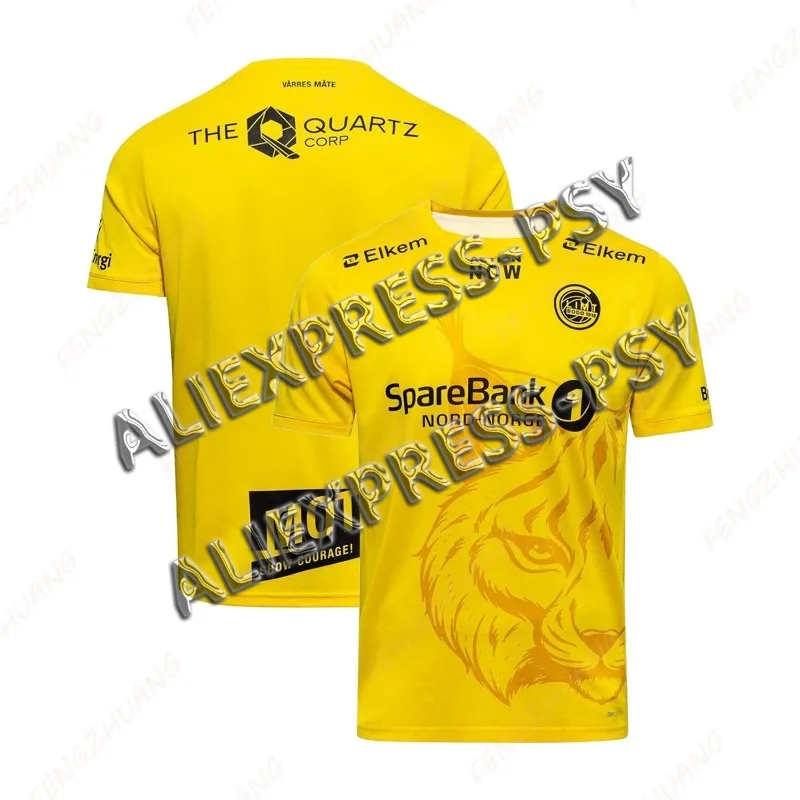 

Bodø/Glimt Home Shirt 2024 Newest Outdoor Quick Dry Soccer Jersey Summer Classic Casual Tee Adults Loose Exercise Jersey